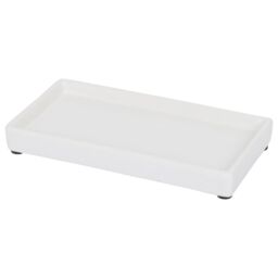 Harbour Housewares Ceramic Soap Dispenser Tray - White