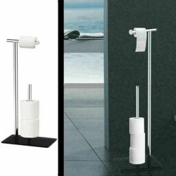 EONLION STAINLESS STEEL TOILET LOO ROLL HOLDER in Black - thumbnail 5