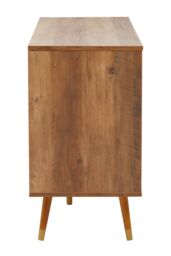 Orsina Functional Sideboard, Intricate Detailing Two Door Sideboard, Sturdy & Durable Industrial Sideboard in Brown - thumbnail 5