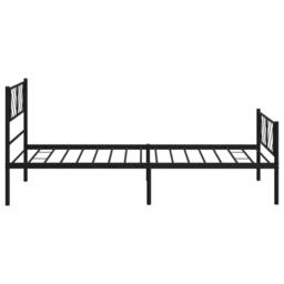 Berkfield Home Metal Bed Frame with Headboard & Footboard Black 100x200 cm - thumbnail 6