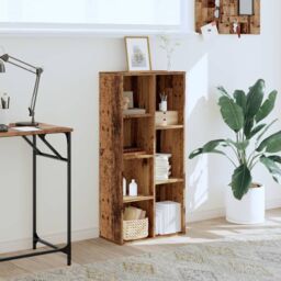 Berkfield Home Bookcase Old Wood 50x25x105 cm Engineered Wood in Brown - Size: 50 x 25 x 105 cm - thumbnail 3