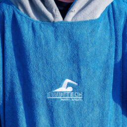 SwimTech Microfibre Poncho in Mid Blue - thumbnail 2