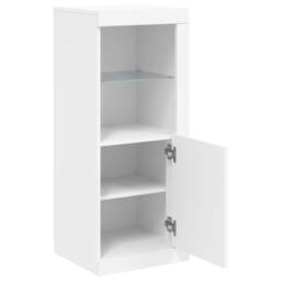 Berkfield Home Sideboard with LED Lights White 41x37x100 cm - Size: 41 x 37 x 100 cm - thumbnail 7