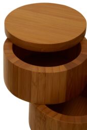 Orsina Bessan Bamboo Natural Cylindrical Storage Set in Brown - thumbnail 4