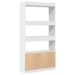 Berkfield Home Highboard¬†White 92x33x180 cm Engineered Wood in White - Size: 92 x 33 x 180 cm - thumbnail 7