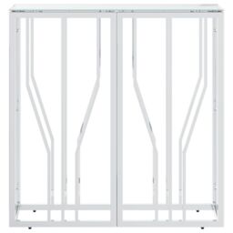 Berkfield Home Console Table 70x30x70 cm Stainless Steel & Glass in Silver - Size: 70 x 30 x 70 cm - thumbnail 3