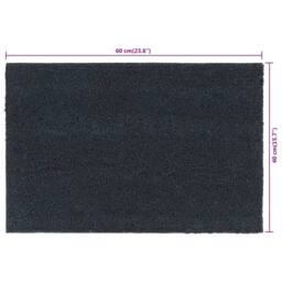 Berkfield Home Door Mats 5 pcs Dark Grey 40x60 cm Tufted Coir - thumbnail 7