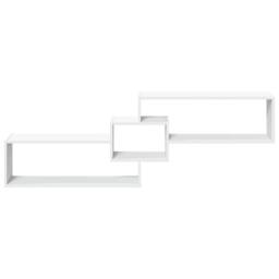Berkfield Home Wall Cabinet 158x18x53 cm White Engineered Wood - Size: 158 x 18 x 53 cm - thumbnail 4