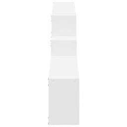 Berkfield Home Wall Cabinet 158x18x53 cm White Engineered Wood - Size: 158 x 18 x 53 cm - thumbnail 5