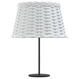 Berkfield Home Lamp Shade White √ò38x23 cm Wicker - Size: 38x23 cm - thumbnail 4