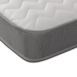 Starlight Beds Zig Zag Hybrid Spring Mattress - 19cm Deep Soft Firmness in Grey - Size: Single - thumbnail 4