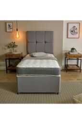 Starlight Beds Zig Zag Hybrid Spring Mattress - 19cm Deep Soft Firmness in Grey - Size: Single - thumbnail 2