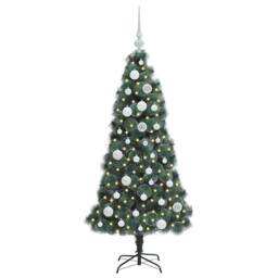 Berkfield Home Artificial Pre-lit Christmas Tree with Ball Set Green 120 cm - thumbnail 3