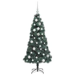 Berkfield Home Artificial Pre-lit Christmas Tree with Ball Set Green 120 cm - thumbnail 4