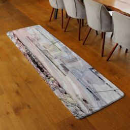 Benjamin Tate Design Window Shopping Runner Rug in Natural - Size: 67 cm x 230 cm - thumbnail 2