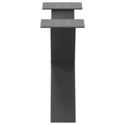 Berkfield Home Coffee Table Legs X-Shaped 2 pcs Anthracite 50x(30-31) cm Steel in Black - thumbnail 6