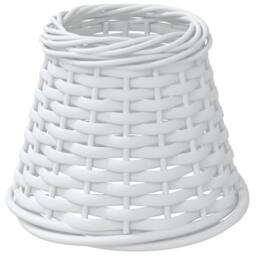 Berkfield Home Lamp Shade White √ò15x12 cm Wicker - Size: 15x12 cm - thumbnail 2