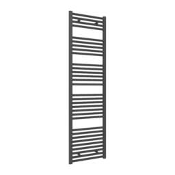 Bathroom Kingdom Diva Anthracite Straight Heated Towel Rail 1800x500 in Grey
