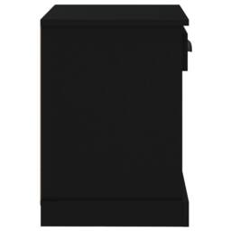 Berkfield Home Elegant Bedside Cabinet Black 43x36x50 cm - Size: 43 x 36 x 50 cm - thumbnail 8