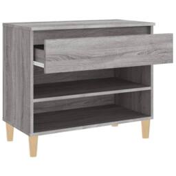 Berkfield Home Shoe Cabinet Grey Sonoma 70x36x60 cm Engineered Wood - Size: 70 x 36 x 60 cm - thumbnail 6