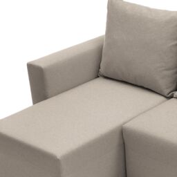 Abakus Direct Oslo Reversible Corner Sofa Bed in Sand in Khaki - thumbnail 5