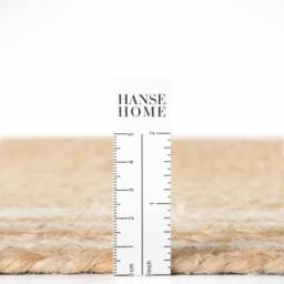 THE RUGS Braided Jute Nuru Reversible Living Room Bordered Rug in Beige - Size: 200 cm x 300 cm - thumbnail 6