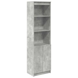 Berkfield Home Highboard Concrete Grey 50x35x180 cm Engineered Wood - Size: 50 x 35 x 180 cm - thumbnail 2