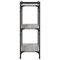 Berkfield Home Bookcase 3-Tier Grey Sonoma 80x30x86 cm Engineered Wood - Size: 80 x 30 x 86 cm - thumbnail 5