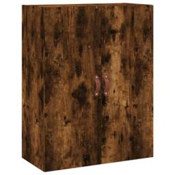 Berkfield Home Wall Mounted Cabinet Smoked Oak 69.5x34x90 cm in Brown - thumbnail 3