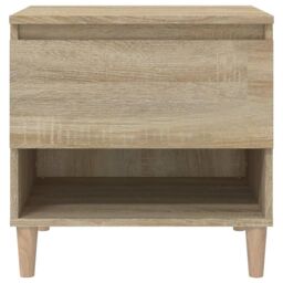 Berkfield Home Bedside Tables 2 pcs Sonoma Oak 50x46x50 Engineered Wood in Brown - thumbnail 5