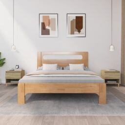 Berkfield Home Bedside Tables 2 pcs Sonoma Oak 50x46x50 Engineered Wood in Brown - thumbnail 1