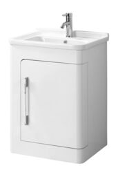 Orsina Savannah Wht Hi Gloss Undr, Delivered Fully Assembled in White - thumbnail 1