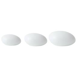 Wyld and Coco Outdoor Solar LED Stone Lamps Set 3 Remote Control IP54 Weather in White - thumbnail 2