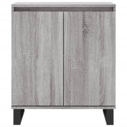 Berkfield Home Sideboard Grey Sonoma 60x35x70 cm Engineered Wood - Size: 60 x 35 x 70 cm - thumbnail 5