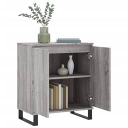 Berkfield Home Sideboard Grey Sonoma 60x35x70 cm Engineered Wood - Size: 60 x 35 x 70 cm - thumbnail 4