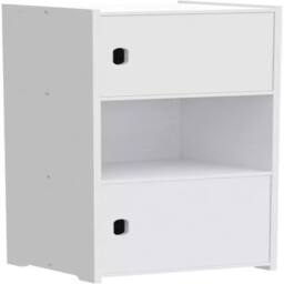 EONLION Waterproof Bathroom Storage Cabinet Free Standing Cabinet Unit in White - thumbnail 4