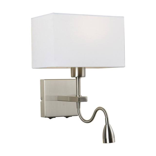 Netlighting Modern LED Bedside Lamp Nickel Warm White 3000K 350lm in Grey