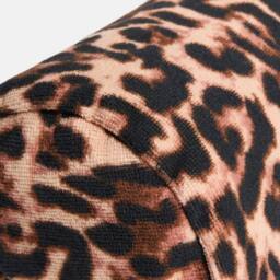 OHS Leopard Beach Bolster Neck Back Support Pillow in Brown - thumbnail 6