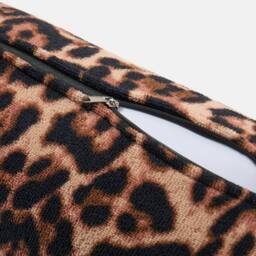 OHS Leopard Beach Bolster Neck Back Support Pillow in Brown - thumbnail 7