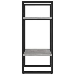 Berkfield Home 2-Tier Book Cabinet Concrete Grey 40x30x70 cm Engineered Wood - Size: 40 x 30 x 70 cm - thumbnail 6