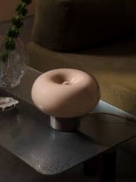 Nordlux Malti Table Lamp Beige Glass Livingroom E27 Switch - thumbnail 7