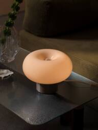 Nordlux Malti Table Lamp Beige Glass Livingroom E27 Switch - thumbnail 5