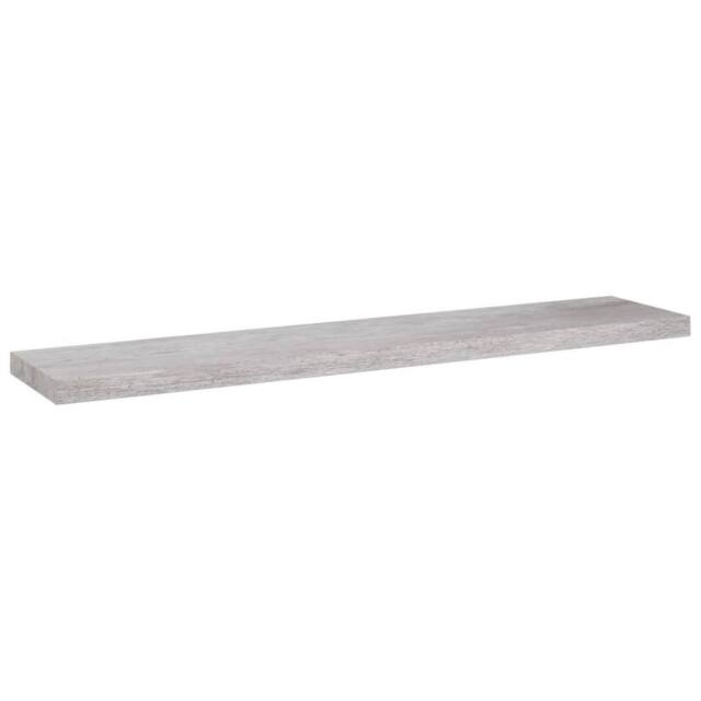 Berkfield Home Floating Wall Shelf Concrete Grey 120x23.5x3.8 cm MDF - image 1