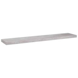 Berkfield Home Floating Wall Shelf Concrete Grey 120x23.5x3.8 cm MDF