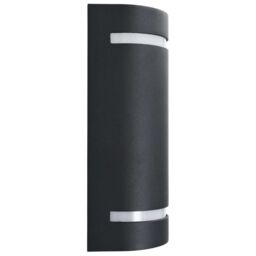 Berkfield Home Outdoor Wall Lights 2 pcs 35 W Black Half-round - thumbnail 4