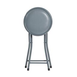 Harbour Housewares Padded Folding Stool in Grey - thumbnail 4