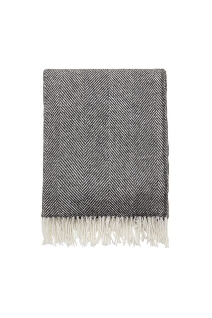 Murmur 'Ennis' Wool Throw in Grey - Size: 130 cm x 170 cm - image 1