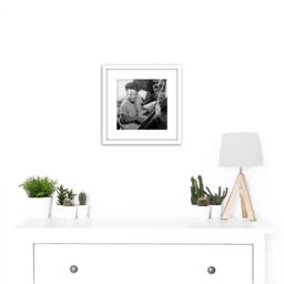 Artery8 Gottleib Portrait Jazz Pianist Mary Lou Williams 1946 Photo 8X8 Inch Square Wooden Framed Wall Art Print Picture with Mount in White - thumbnail 2