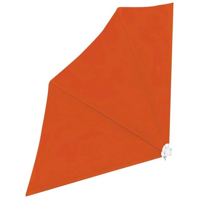 Berkfield Home Durable Collapsible Balcony Side Awning Terracotta 140x140 cm in Orange - image 1