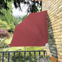 Berkfield Home Durable Collapsible Balcony Side Awning Terracotta 140x140 cm in Orange - thumbnail 2